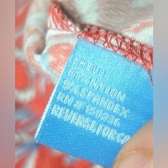 J. MCLAUGHLIN Smooth Stretch Swing Dress in Coral Sanibel Rope Size M - Picture 5 of 5